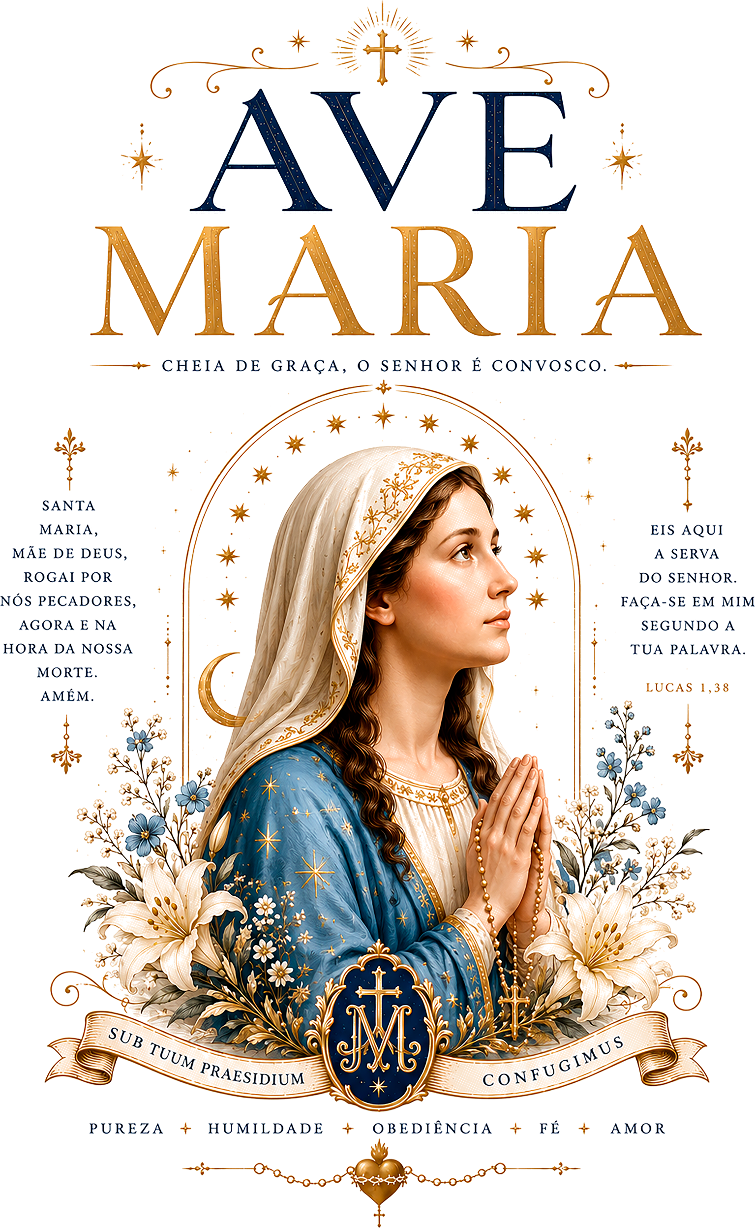 Estampa Ave Maria