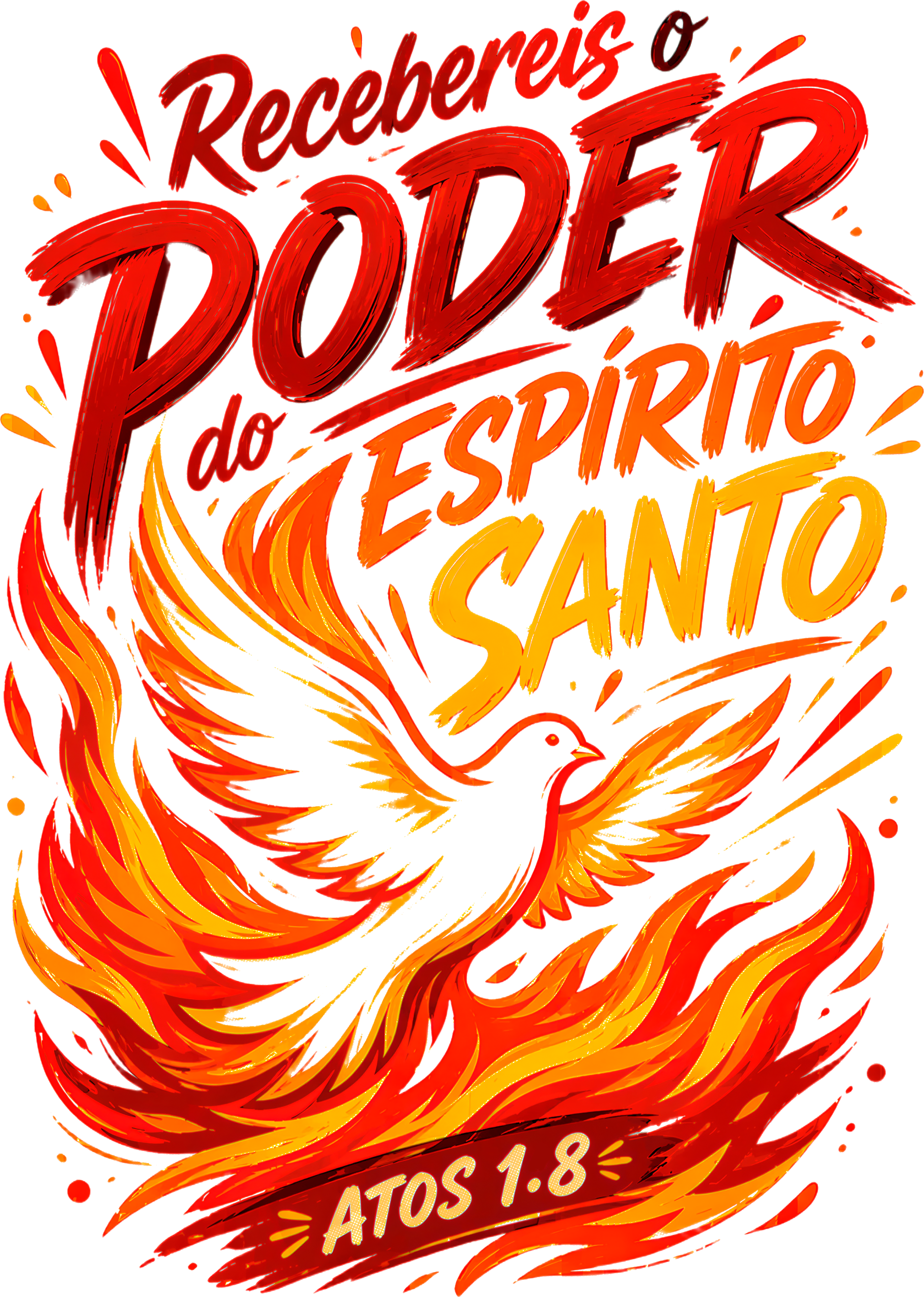 Estampa Recebei o Poder