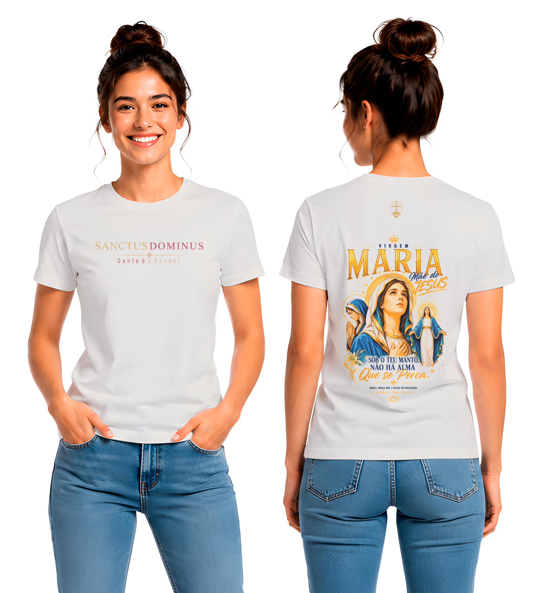 Virgem Maria — Sob o Teu Manto — Mãe de Jesus, rogai por nós.