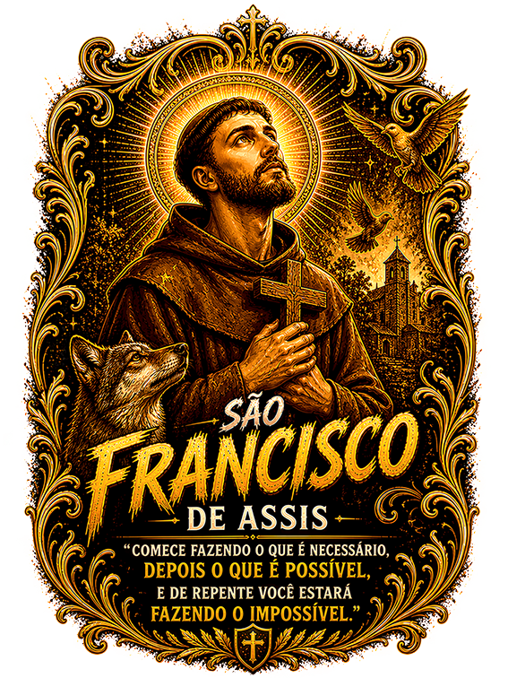 Estampa São Francisco de Assis
